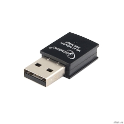 Gembird ������� ������� WiFi 300 ����, ����, USB, 802.11b/g/n, RTL8192EU (WNP-UA-005)  [��������: 3 ������]