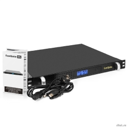 Exegate EX297834RUS ��� 1U ServerRM UNL-1000.LCD.AVR.6C13.RJ.USB.1U <1000VA/600W, LCD, AVR, 6*C13, RJ, USB, 1U, ��������� � ������, Black>  [��������: 2 ����]