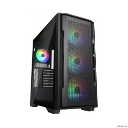 Cougar ������ Uniface X RGB V2 Black, 4x140mm ARGB PWM Fan, ARGB PWM Fan Hub, ��� ��, E-ATX  [��������: 1 ���]