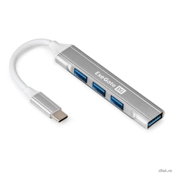 Exegate EX298168RUS USB-��� (������������) 4-�-1 ExeGate DUB-3213C (������-������� USB3.0 Type-C --> 3xUSB2.0, 1xUSB3.0, Plug&Play, �����������)  [��������: 1 ���]