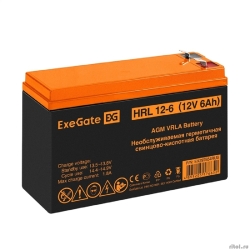 Exegate EX297554RUS �������������� ������� ExeGate HRL 12-6 (12V 6Ah 1224W, ������ F2)  [��������: 1 ���]