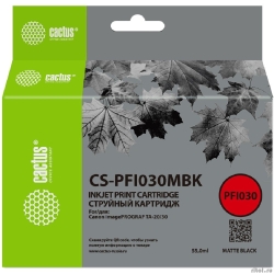 �������� �������� Cactus CS-PFI030MBK PFI-030MBK ������ ������� (55��) ��� Canon imagePROGRAF TA-20/30  [��������: 1 ���]