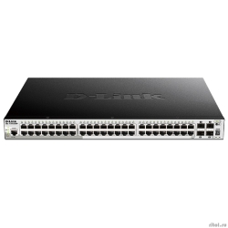 D-Link DGS-1510-52XMP/A2A PROJ ����������� L2+ ����������� ���������� � 48 ������� 10/100/1000Base-T � 4 ������� 10GBase-X SFP+ (48 ������ PoE 802.3af/at, PoE-������ 370 ��; 740 �� � DPS-700)  [��������: 1 ���]