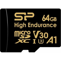 ���� ����� microSDXC 64GB Silicon Power SP064GBSTXDV3V1HSP High Endurance V30 A1 + adapter  [��������: 1 ���]