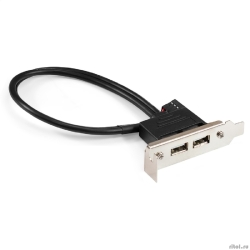 Exegate EX298293RUS ������ ������ � ������ 2xUSB2.0 ExeGate BrctUSB2-2A-LP (USB 2.0 9pin (IDC 9pin F) --> 2x USB 2.0 Af, ������ 20��, Low Profile)  [��������: 1 ���]