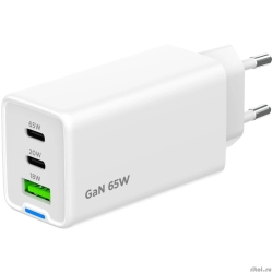 Cablexpert �������� ���������� 65�� GaN, 3.25A, QC4.0/PD, 2xType-C, 1xUSB, �����, ������� (MP3A-PC-65)  [��������: 6 �������]