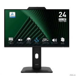 MSI PRO 23.8" MP242PMG {IPS 1920x1080 120Hz 4ms 300cd D-Sub HDMI DisplayPort 2xUSB Speakers WebCam HAS Pivot Vesa} [9S6-3PD89T-005]  [��������: 1 ���]