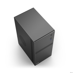 CBR ������ mATX Minitower V203, ��� ��, 1*USB 3.0, 1*USB 2.0, HD Audio+Mic, Black [PCC-MATX-V203-WPSU]  [��������: 10 ���]