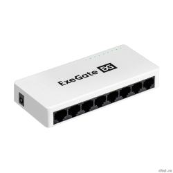 Exegate EX298686RUS ���������� ������������� ExeGate EDES-1008C (8-�������� UTP 10/100Mbps, � �������� ���������������� (Green Ethernet Technology), ����������/���������)  [��������: 1 ���]
