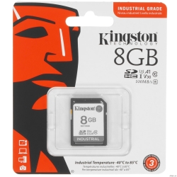 ������������ ����� ������ SecureDigital 8GB Kingston, Class 10 U1 UHS-I MLC, ����. ����� �� -40? �� +85? (SDIT/8GB)  [��������: 1 ���]