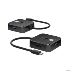 5bites ������������ HB34C-316BK TYPE-C -> 4*USB3.0 / BLACK  [��������: 6 �������]