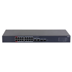DAHUA DH-CS4220-16GT-135 16-�������� ���������� PoE �������� ����������; 16xRJ45 1G (PoE/PoE+/Hi-PoE/802.3bt), 2xRJ45, 2xSFP 1G (uplink); �������� �� 135��; PoE watchdog, �� 250�; �������: 100�240VAC;  [��������: 3 ����]