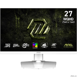 MSI MAG 27" 274QRFW E20 ����� {Rapid IPS Flat 2560x1440 200Hz 0.5ms DisplayHDR400 1000:1 300cd 2xHDMI2.0b DisplayPort1.4a USB-C  HAS Pivot VESA}  [��������: 1 ���]