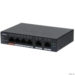DAHUA DH-CS4009-8ET1GT-60 8-�������� PoE �������� ����������; 8xRJ45 100M (PoE/PoE+/Hi-PoE), 1xRJ45 1G (uplink); �������� �� 60��; PoE watchdog, �� 250�; �������: 53VDC;  [��������: 3 ����]
