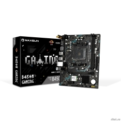 MAXSUN MS-B450M GAMING WIFI (Socket  AM4, mATX, 2*DDR4 (64Gb), DP/HDMI, 2*SATA3, 1*M.2, 1*PCIEx16/1*PCIEx1, 2*USB2.0, 4*USB 3.2 Gen1, LAN 1*1G, Wi-Fi 802.11ac, RTL)  [��������: 3 ����]