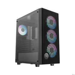 Case Ocypus Gamma C70 BK ARGB  ATX / win / black / 4 ARGB fans / no PSU / Tempered Glass  [��������: 1 ���]