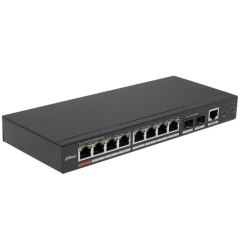 DAHUA DH-CHS4210-8GT-110 8-�������� ���������� PoE �������� ����������; 8xRJ45 1G (PoE/PoE+/Hi-PoE/802.3bt), 2xSFP 1G (uplink);�������� �� 110��; PoE watchdog, �� 250�; ����������� 6��; IP30, IK06;  [��������: 1 ���]