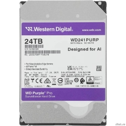 24TB WD Purple Pro (WD241PURP) {Serial ATA III, 7200- rpm, 512Mb, 3.5"}  [��������: 1 ���]