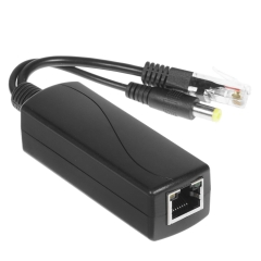 Wi-Tek WI-POE11S-48V, �������� PoE, ��������� � 802.3af/at ,1FE PoE-in, 1FE out, DC 12� out  [��������: 3 ����]