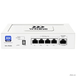 Wi-Tek WK-PS305 ���������� WIKING ������������� PoE 45��, 4GE(PoE)+1GE  [��������: 3 ����]
