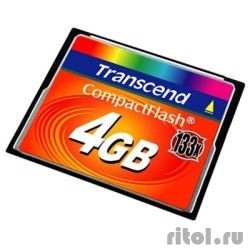 Compact Flash 4Gb Transcend  (TS4GCF133) 133-x  [��������: 1 ���]