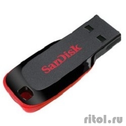 SanDisk USB Drive 32Gb Cruzer Blade SDCZ50-032G-B35 {USB2.0, Black/Red}  [: 1 ]