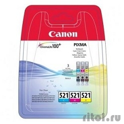 Canon 2934B010  Canon CLI-521 C/M/Y MULTIPACK   MP540/550/560/620/630/640/980/990 iP3600/4600/4700 MX860  [: 2 ]