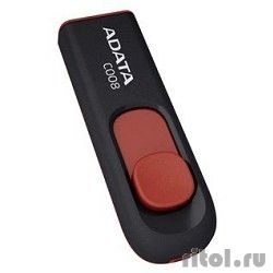 A-DATA Flash Drive 64Gb �008 AC008-64G-RKD {USB2.0, Black-Red}  [��������: 1 ���]