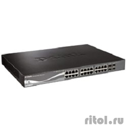 D-Link DGS-1510-28P/A1A PROJ ����������� L2+ ����������� ���������� � 24 ������� 10/100/1000Base-T, 2 ������� 1000Base-X SFP � 2 ������� 10GBase-X SFP+ (24 ����� PoE 802.3af/at, PoE-������ 193 ��)  [��������: 1 ���]