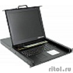 Procase E1708 ������� ������������� , ��� 8 ����, LCD 17'', single rail console KVM 8 port, LCD D-Sub, USB, ���������� 1280*1024, 8 �������  [��������: 2 ����]