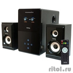 Dialog Progressive AP-220 BLACK {2.1, 30W+2*12W RMS, USB+SD reader}  [��������: 1 ���]