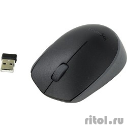 910-004424/910-004643 Logitech Wireless Mouse M171, Black  [: 3 ]
