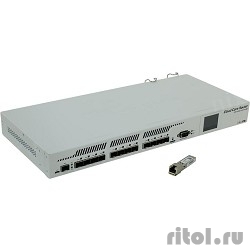 MikroTik CCR1016-12S-1S+  (16-cores, 1.2Ghz per core), 2GB RAM, 12xSFP cages, 1xSFP+ cage, RouterOS L6, 1U rackmount case, Dual PSU, LCD panel  [: 1 ]