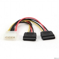 Cablexpert ������ ������� SATA CC-SATA-PSY-0.3M, 30��, molex 4pin/2x sata15pin, �� 2 ����., �����  [��������: 3 ������]