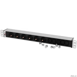 REM ���� ������� Rem-10 ��� ����� � ���., 6 Schuko, 5 IEC 60320 C13, ���� IEC 60320 C14, 10A, ����., 19" (R-10-6S-5C13-I-440-Z)  [��������: 1 ���]
