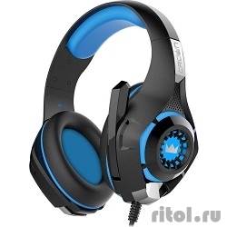 CROWN CMGH-101T Black&blue ( jack 3.5 4pin+  2*jack spk+mic,? : 20-20,000  , 2.1, D 250,  ,   )  [: 1 ]