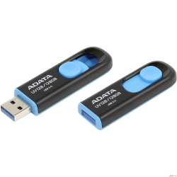 A-DATA Flash Drive 128GB UV128 AUV128-128G-RBE {USB3.0, Black-Blue}  [��������: 1 ���]