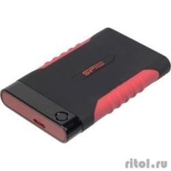 Silicon Power Portable HDD 2Tb Armor A15 SP020TBPHDA15S3L {USB3.0, 2.5", Shockproof, black-red}  [: 1 ]
