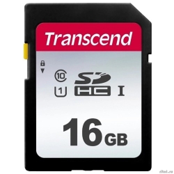 SecureDigital 16Gb Transcend TS16GSDC300S {SDHC Class 10, UHS-I}  [��������: 1 ���]