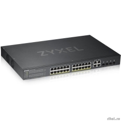 ZYXEL GS192024HPV2-EU0101F  Smart PoE+  NebulaFlex GS1920-24HPv2, 24xGE PoE+, 4xCombo (SFP/RJ-45),  PoE 375 , /   [: 5 ]