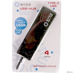 5bites HB34C-311BK ������������ 4*USB3.0 / TYPE-C PLUG / BLACK  [��������: 6 �������]
