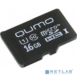 Micro SecureDigital 16Gb QUMO QM16GMICSDHC10U1NA {MicroSDHC Class 10 UHS-I}  [: 3 ]