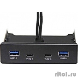 Exegate EX280448RUS ������ USB �� �������� ������ Exegate U3H-619, 3,5", 2*USB3.0+2*TypeC, ������, �������-� � ���. ����  [��������: 1 ���]