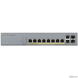 ZYXEL GS1350-12HP-EU0101F L2  PoE+  IP- 10xGE (8xPoE+), 2xSFP,  PoE 130 ,     250 ,  PoE-  [: 2 ]