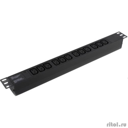 Exegate EX280865RUS   ExeGate ServerPro PDU-19H007 Al-12C13-C20, 19",1U,, 12 IEC 320 C13, 20  [: 1 ]