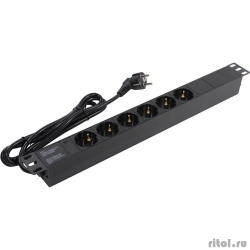 Exegate EX280827RUS   ExeGate ServerPro PDU-19H602 Al-6S-EU2, 19",1U,, 6Schuko, , 2  [: 1 ]