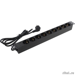 Exegate EX280848RUS ���� ������� ExeGate ServerPro PDU-19H902 Al-9S-EU1.8, 19",1U,����, 9Schuko, ���������, 1.8�  [��������: 1 ���]
