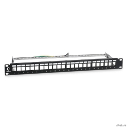 Cabeus PLB-24-SH ��������� ����-������ 19", 24 �����, 1U, ��� �������������� �������, � ������ ��������� ������������� (��� �������)  [��������: 2 ������]
