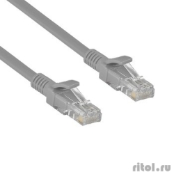 Exegate EX282019RUS ����-���� ������ UTP-RJ45-RJ45-5e-CU-30M-GY, UTP, cat.5e, 30�, �����  [��������: 1 ���]