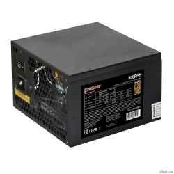 Exegate EX280578RUS   600W Exegate 600PPH, 80+Bronze, RTL, ATX, black, APFC, 12cm, 24p, (4+4)p, 5*SATA, 3*IDE  [: 1 ]